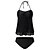 cheap Swimwear-Women&#039;s Swimwear Tankini 2 Piece Normal Swimsuit High Waisted Solid Color Green Black Rosy Pink Khaki Royal Blue Padded V Wire Bathing Suits Sports Vacation Sexy / Strap / New / Padded Bras / Strap