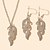 cheap Jewelry Sets-3pcs Jewelry Set For Natural Stone Women&#039;s Wedding Street Engagement Silver Classic Alloy Flamingo