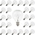 cheap LED Globe Bulbs-25pcs G40 Replacement Edison Incandescent Light Bulbs 7W Clear Globe Bulb/Multicolor E12 C7 Candelabra Dimmable for Indoor Outdoor Patio Décor