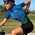 halpa Naisten pelipaidat-21Grams Naisten Pyöräily jersey Lyhythihainen Pyörä Topit 3 takataskulla Maastopyöräily Maantiepyöräily Hengittävä Kosteuden siirtävä Nopea kuivuminen Heijastinraidat Punainen Sininen Taivaan sininen