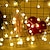 baratos Mangueiras de LED-10m 80leds globo luzes de corda mini bola com controle remoto led bola de luz de natal luzes de corda 10m 80led 8 modos de iluminação à prova d&#039;água luzes de fadas festa de casamento jardim quarto