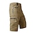 cheap Hiking Trousers &amp; Shorts-Men&#039;s Cargo Shorts Hiking Shorts Tactical Shorts Military Summer Outdoor Ripstop Breathable Quick Dry Zipper Pocket Shorts Capri Pants Bottoms Black Light Green Cotton Camping / Hiking / Caving S M L