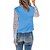 cheap Basic Women&#039;s Tops-cross-border european and american women&#039;s clothing amazon spring and summer new solid color shirts loose lapel lace stitching long-sleeved tops women