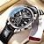 preiswerte Quarz-Uhren-poedagar marke herrenuhren luxus leuchtende wasserdichte quarzuhr leder mode kalender armbanduhr