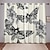 cheap Curtains &amp; Drapes-2 Panels Blackout Curtains Skull Printed Thermal Insulated Curtains for Bedroom Living Room Geometric Grommet Window Drapes Curtain Drapes