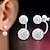 preiswerte Ohrringe-Damen Tropfen-Ohrringe Geometrisch Kostbar Modisch Kuschelig Stilvoll Elegant Koreanisch Ohrringe Schmuck Silber Für Hochzeit Party Festtage Verlobung Festival 1 Paar