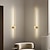 זול אורות קיר פנימיים-פמוטים מודרניים לקיר, מנורות קיר לד מינימליסטיות גוף תאורת קיר מקורה תאורת רקע מנורת קיר תאורת זהב