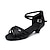 זול נעליים לטיניות-בגדי ריקוד נשים נעליים לטיניות נעלי ריקוד שלב בבית ChaCha בסיסי עקבים אימון עקב נמוך נייבי שזוף שחור