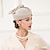 preiswerte Partyhut-Hüte Wolle Netz Hochzeit Besondere Anlässe Kentucky Derby Pferderennen Damentag Elegant Vintage Klassisch Mit Schleife Netz Kopfschmuck Kopfbedeckung