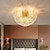 お買い得  グローブデザイン-クリスタルシャンデリア銅ゴールドアート天井ランプガラス花芸術的寝室のクローゼットキッチンリビングルームの廊下の装飾照明に適しています