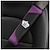 abordables Fundas de asiento para coche-Cinturón de seguridad de coche de cuero de fibra de carbono protector de hombro cubierta protectora corona