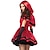 economico Costumi da Donna-Costumi a tema film / TV Cappuccetto Rosso Halloween Vestito Costume Cosplay Costume di Carnevale Costumi a tema di film e TV Cosplay Lolita Adulti Per donna Natale Halloween Mascherata Festival