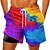cheap Beach Shorts-Men&#039;s Swim Trunks Swim Shorts Quick Dry Board Shorts Bathing Suit Compression Liner with Pockets Drawstring Swimming Surfing Beach Water Sports Gradient Printed Spring Summer