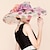 halpa Juhlahatut-Organza Kentucky Derby Hat / Fascinators / Hats with Flower 1pc Wedding / Special Occasion / Casual Headpiece
