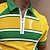 abordables Polo géométrique pour homme-Homme Bloc de Couleur Polo Chemise de golf Chemise Col Rabattu Occasionnel Quotidien Jaune Fermeture éclair 3D Vêtement Tenue Mode Occasionnel Respirant Confortable