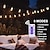 abordables Guirlandes Lumineuses LED-globe sting lights led solar retro bulb with remote control 5m 20leds ip65 waterproof outdoor wedding decoration g50 bulb holiday garden outdoor christmas party home fairy lamp