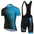Недорогие Комплекты мужской одежды-мужская велосипедная майка с короткими рукавами и комбинезонами, синий велосипед, 3D-прокладка, дышащая, быстросохнущая, спортивная одежда с графикой, одежда