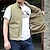 abordables ropa exterior activa para hombres-Hombre Chaleco de pesca Chaleco para senderismo Camiseta Al aire libre Transpirable Resistente al Agua Bolsillo con cremallera Multi bolsillo Poliéster Verde Ejército Caqui Azul Oscuro Caza Pesca