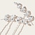 abordables Tocado de Boda-Vestimenta de Cabeza Tocados Pin de pelo Legierung Boda Ocasión especial Boda Nupcial Con Cristales / diamantes de imitación Celada Sombreros