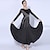 cheap Ballroom Dancewear-Ballroom Dance Dress Splicing Crystals / Rhinestones Women&#039;s Training Performance Long Sleeve Mesh Spandex Polyester