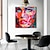 cheap People Paintings-Mintura Handmade Face Oil Painting On Canvas Wall Art Decoration Modern Abstract Figure Picture For Home Decor Rolled Frameless Unstretched Painting