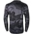 cheap Cycling Jerseys-21Grams Men&#039;s Downhill Jersey Long Sleeve Mountain Bike MTB Road Bike Cycling Yellow Army Green Grey Camo / Camouflage Wolf Bike Spandex Polyester Breathable Quick Dry Moisture Wicking Sports Camo