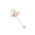 cheap Pins and Brooches-Women&#039;s Brooches Flower Shape Stylish Pearl Brooch Jewelry Golden Cream Assorted Color For Wedding