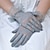 abordables guantes9-Mujer Guantes Guantes de encaje Boda Fiesta Regalo Poliéster Sencillo Guantes de Novia Sensual 1 Par