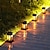 economico Illuminazione vialetto-1/2 pz percorso solare lanterna prato esterno luce patio appeso decorazione paesaggio cortile giardino led atmosfera a lume di candela lampada di natale