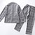 cheap Sets-Kids Girls&#039; 2 Pieces Suit &amp; Blazer Set Formal Set Long Sleeve Gray Plaid School Active Preppy Style 3-12 Years