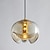 cheap Globe Design-25cm Single Design Island Design Pendant Light Glass Electroplated Modern Nordic Style 220-240V