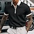 cheap Zip Polo Shirt-Men&#039;s Polo Shirt Golf Shirt Going out Gym Turndown Quarter Zip Short Sleeve Sportswear Casual Solid Color Sports Patchwork Zipper Spring &amp; Summer Slim Black-White Black White Navy Blue Blue / White