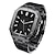 billige Apple Watch-bånd-Lenkearmbånd Kompatibel med Apple Watch-klokkereim 44mm 45mm med Case Luksus Sommerfuglspenne Rustfritt stål Erstatningsklokkerem til iwatch Series 8 7 6 5 4 SE