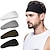 ieftine Accesorii Stilizare Păr-4 bucăți bandă de sport pentru bărbați, bandă de transpirație pentru antrenament sportiv, bentită elastică, care elimină umezeala, bentita unisex