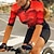 billige Trøjer til kvinder-21Grams Dame Cykeltrøje Kortærmet Cykel Toppe med 3 baglommer Bjerg Cykling Vej Cykling Åndbart Svedtransporende Hurtigtørrende Refleksbånd Rød Blå Himmelblå Grafisk Sport Tøj