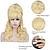 tanie Peruki kostiumowe-ula peruki blond ula peruka damskie kręcone faliste długie żaroodporne włosy syntetyczne cosplay peruki peruka na halloween