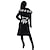 billige Cosplay-anime t-shirts og hættetrøjer til hverdagsbrug-Retro / vintage Punk &amp; Gotisk Steampunk Jakke Hattetrøje Overtøj Goth Pige Plus Størrelser Dame Maskerade Fest Frakke