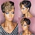 cheap Black &amp; African Wigs-Synthetic Wig Curly With Bangs Machine Made Wig Short A1 Synthetic Hair Women&#039;s Soft Party Easy to Carry Black Brown Mixed Color / Daily Wear / Party / Evening / Daily