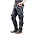 cheap Cargo Pants-Men&#039;s Cargo Pants Cargo Trousers Hiking Pants Pocket Plain Comfort Breathable Outdoor Daily Going out 100% Cotton Fashion Casual Camouflage Blue Camouflage Black