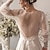 cheap Bridal Wraps-Women&#039;s Wrap Bolero Bridal&#039;s Wraps Voiles &amp; Sheers Bridal Sun Protection Long Sleeve Puff Sleeve Organza Wedding Wraps With Lace-up For Wedding All Seasons