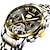 Недорогие Механические часы-механические часы tevise для мужчин аналоговые автоматические часы мужские часы с автоподзаводом стильный формальный стиль водонепроницаемый календарь серебристые наручные часы из нержавеющей стали