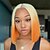 cheap Synthetic Trendy Wigs-Synthetic Wig Straight Middle Part Machine Made Wig Medium Length A1 A2 A3 Synthetic Hair Women&#039;s Soft Party Easy to Carry Blonde Pink Orange / Daily Wear / Party / Evening / Daily