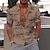 billiga hawaiianska lapelskjortor för män-Herr Skjorta Grafisk skjorta Aloha skjorta Kokosnötsträd Nedvikt Vit Brun Grön Svart+vit 3D-tryck Utomhus Gata Kort ärm Mönster Button-Down Kläder Mode Designer Ledigt Andningsfunktion