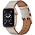 cheap Apple Watch Bands-Compatible with Apple Watch band 38mm 40mm 41mm 42mm 44mm 45mm 49mm Metal Clasp Luxury Adjustable Genuine Leather Strap Replacement Wristband for iwatch Ultra 2 Series 9 8 7 SE 6 5 4 3 2 1