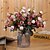 billige Kunstig blomst-polyester pastoral stil bordplate blomst 2 bukett 30cm/12&quot;, falske blomster til bryllup bue hage vegg hjemme fest hotell kontor arrangement dekorasjon