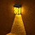 olcso Kültéri falilámpák-2db napelemes fali lámpa kültéri vízálló kerti lámpa udvari tájdíszítés kerítés sarokveranda 2 üzemmódú világítás