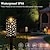 Недорогие Подсветки дорожки и фонарики-Открытый солнечный садовый светильник, лунная звезда, проектор, лампа для гирлянды, двора, патио, украшения, праздник, Рождество, фонарь, освещение