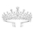 billige Tilbehør til hårstyling-didder sølv krystal tiara kroner til kvinder piger elegant prinsesse krone med kamme tiaraer til kvinder brude bryllup prom fødselsdag cosplay halloween kostumer hår tilbehør til kvinder piger