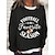 cheap Women&#039;s Tops-Women&#039;s Sweatshirt Pullover Patchwork Print Active Basic Casual Green Black Gray Football Is My Favorite Season Graphic Letter Football Casual Loose Fit Long Sleeve Round Neck S M L XL 2XL 3XL