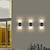 baratos Candeeiros Luzes de Exterior-2/4 peças luzes de parede ao ar livre luzes de jardim à prova d&#039;água solar led luz de varanda sensor de controle de luz inteligente lâmpada de parede pátio varanda cerca iluminação de canto decoração